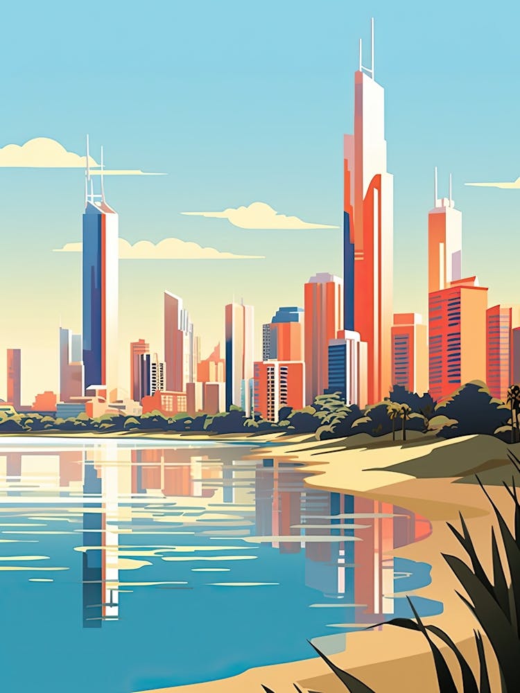 Gold Coast, Australia, Graphic Illustration 2