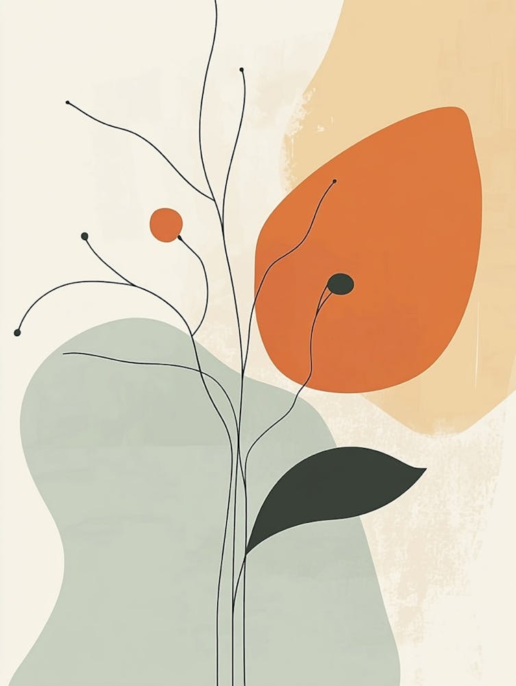 Abstract Flower Canvas Print 7