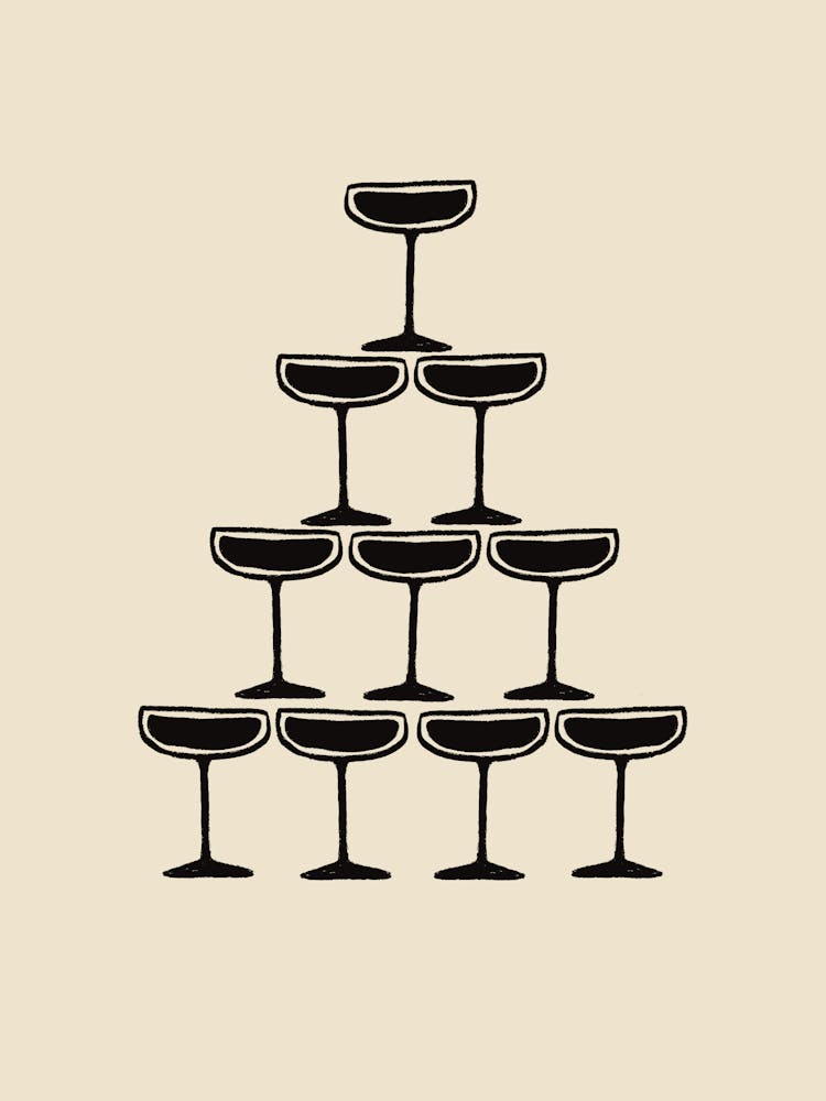 Beige Champagne Prosecco Fountain