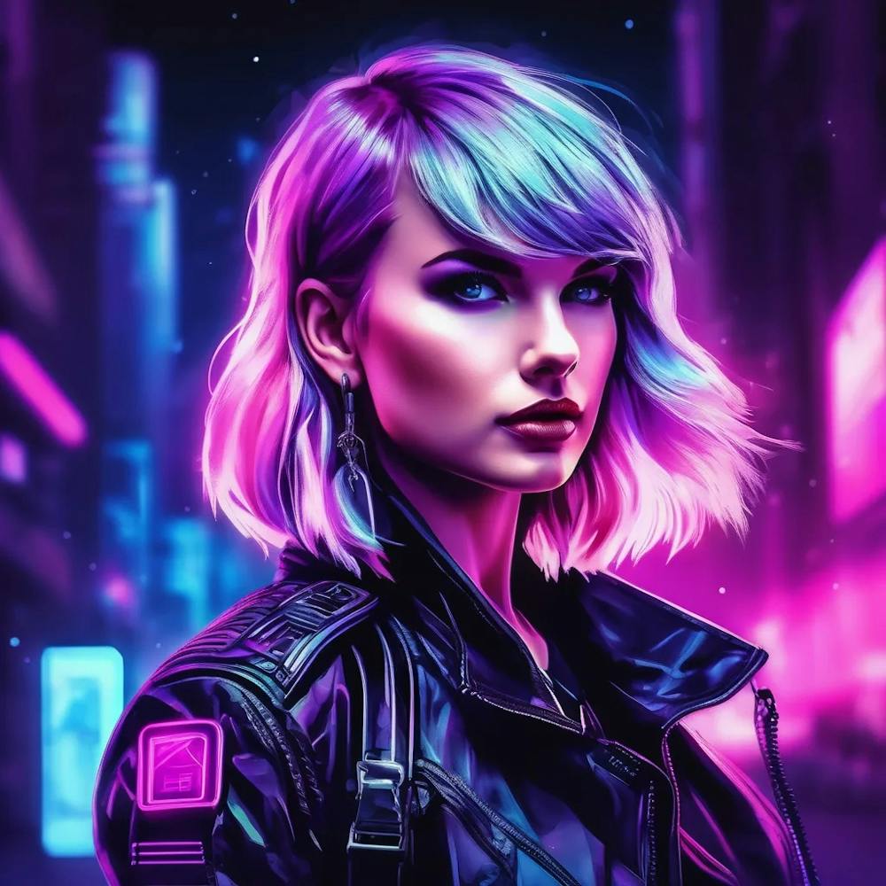 neon Taylor Swift