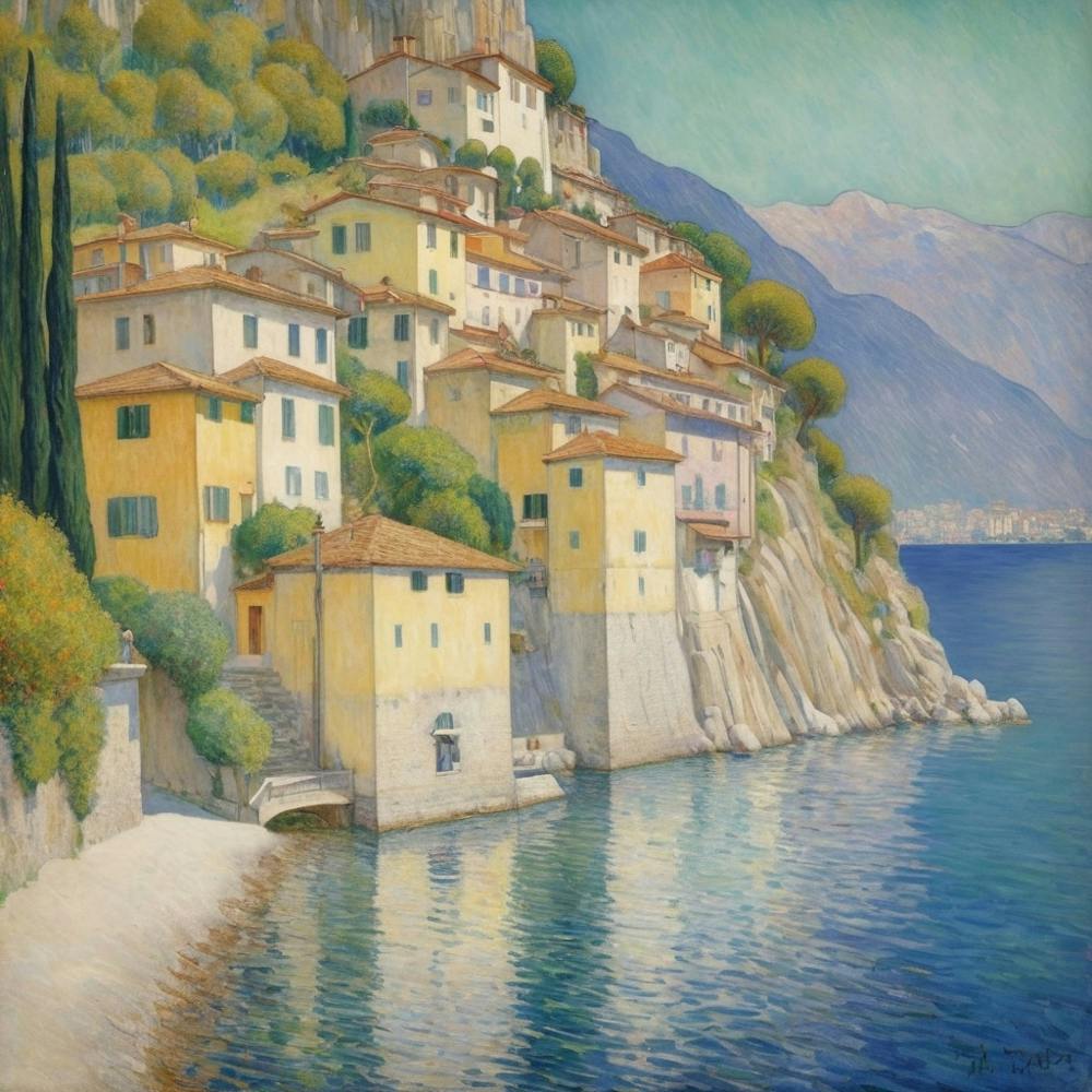 Malcesine Am Gardasee 1913 Gustav Klimt 1