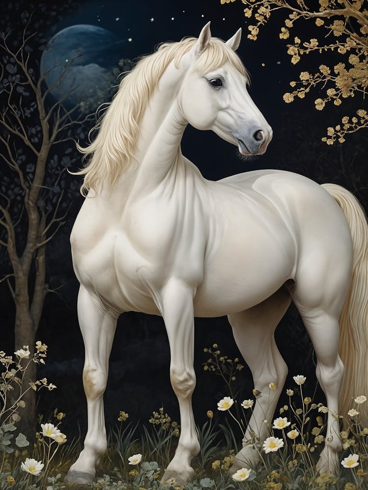 White Horse At Night no1