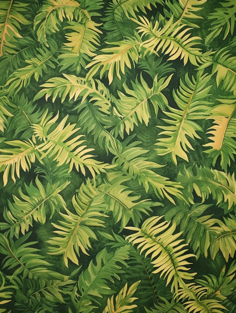 Pattern Poster Ribbon Fern 4