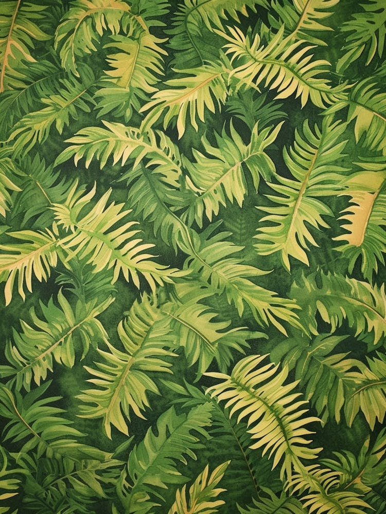 Pattern Poster Ribbon Fern 4