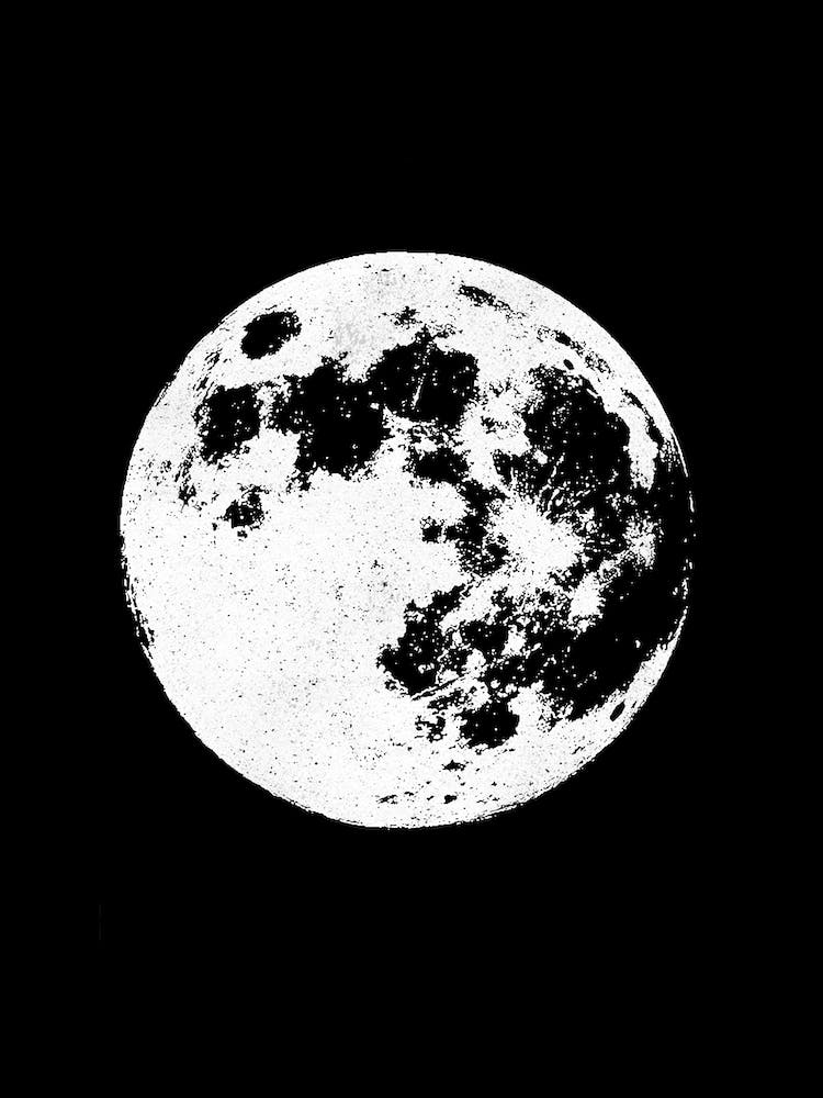 Full Moon Screenprint