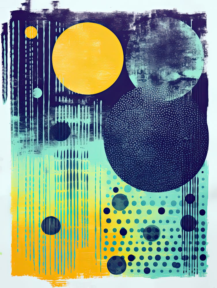 Oscillating Streams Vibrational Abstract Art