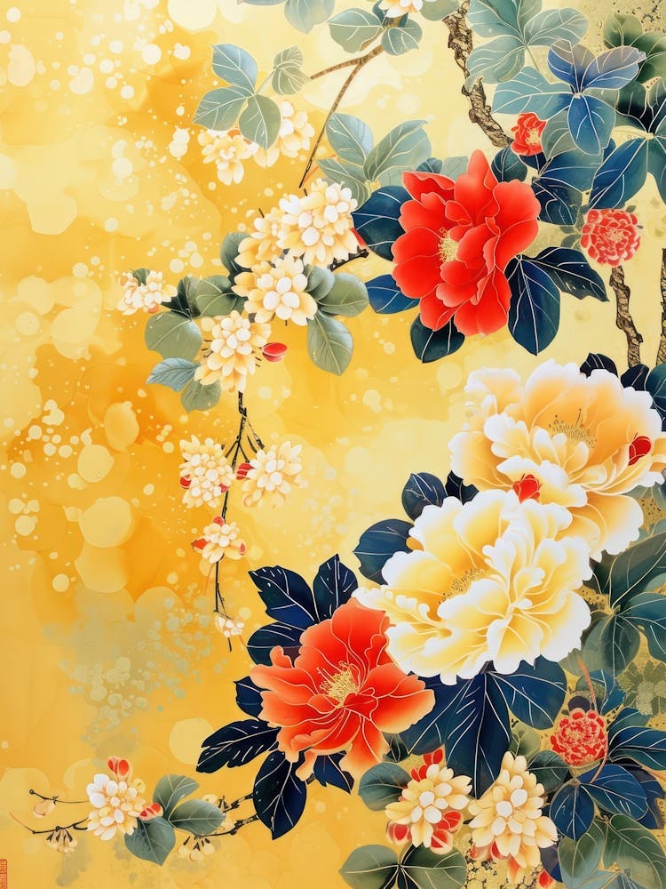 Great Japan  Hokusai Botanical Japanese 4