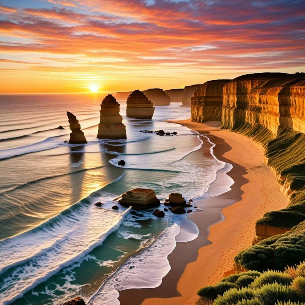 Zwölf Apostel Australien Kubismus-Kunst