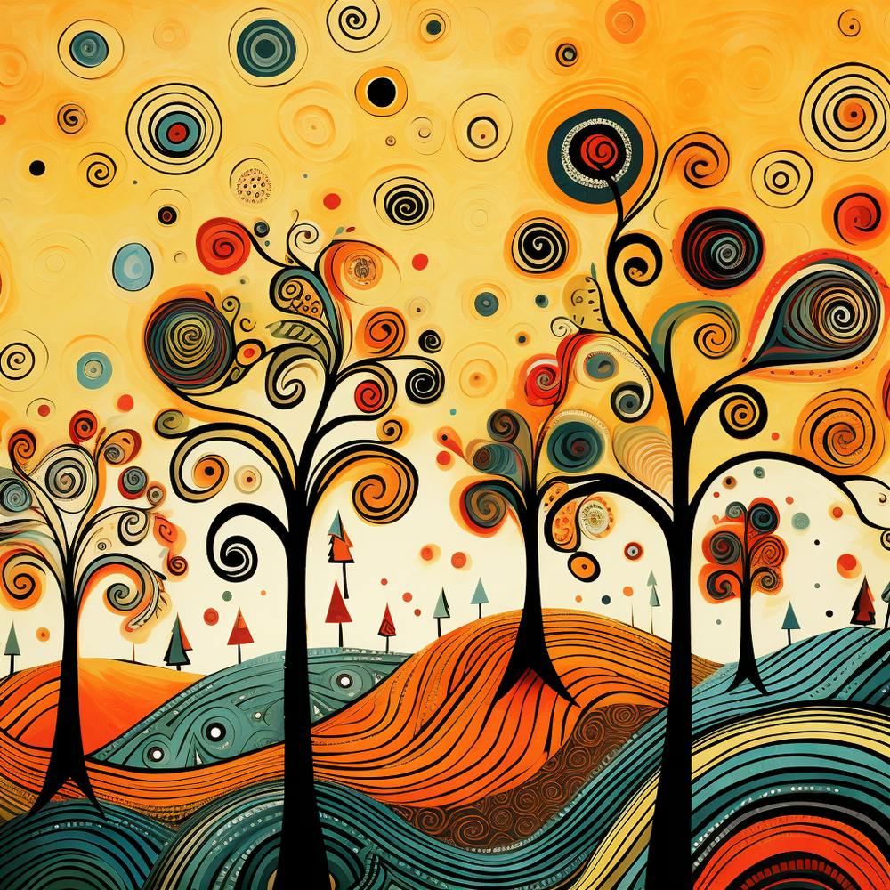 Abstract Tree Painting 2