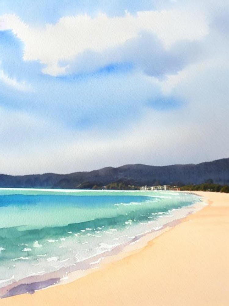 Balmoral Beach 2, Australia Watercolour