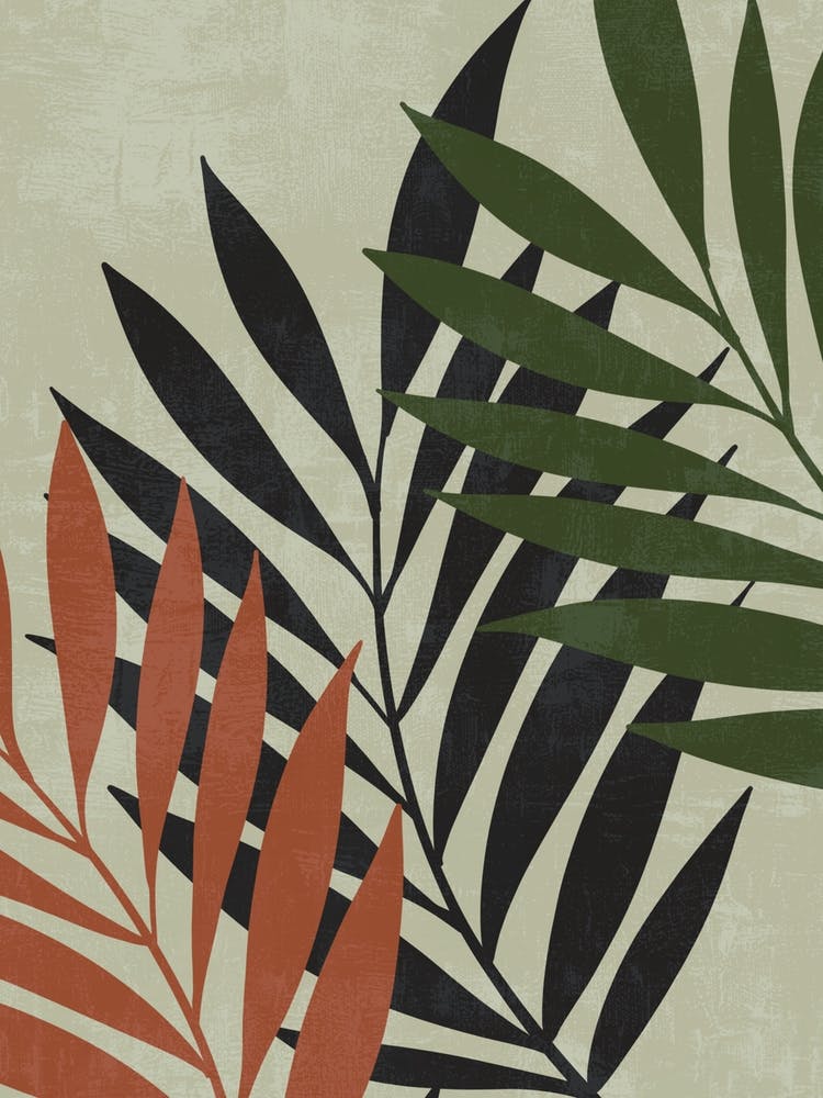 Palm Leaves Canvas Print 2