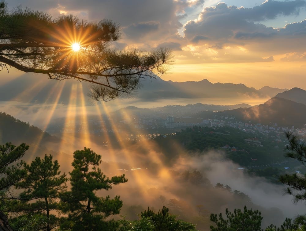 Sunrise Over The Mountains 2