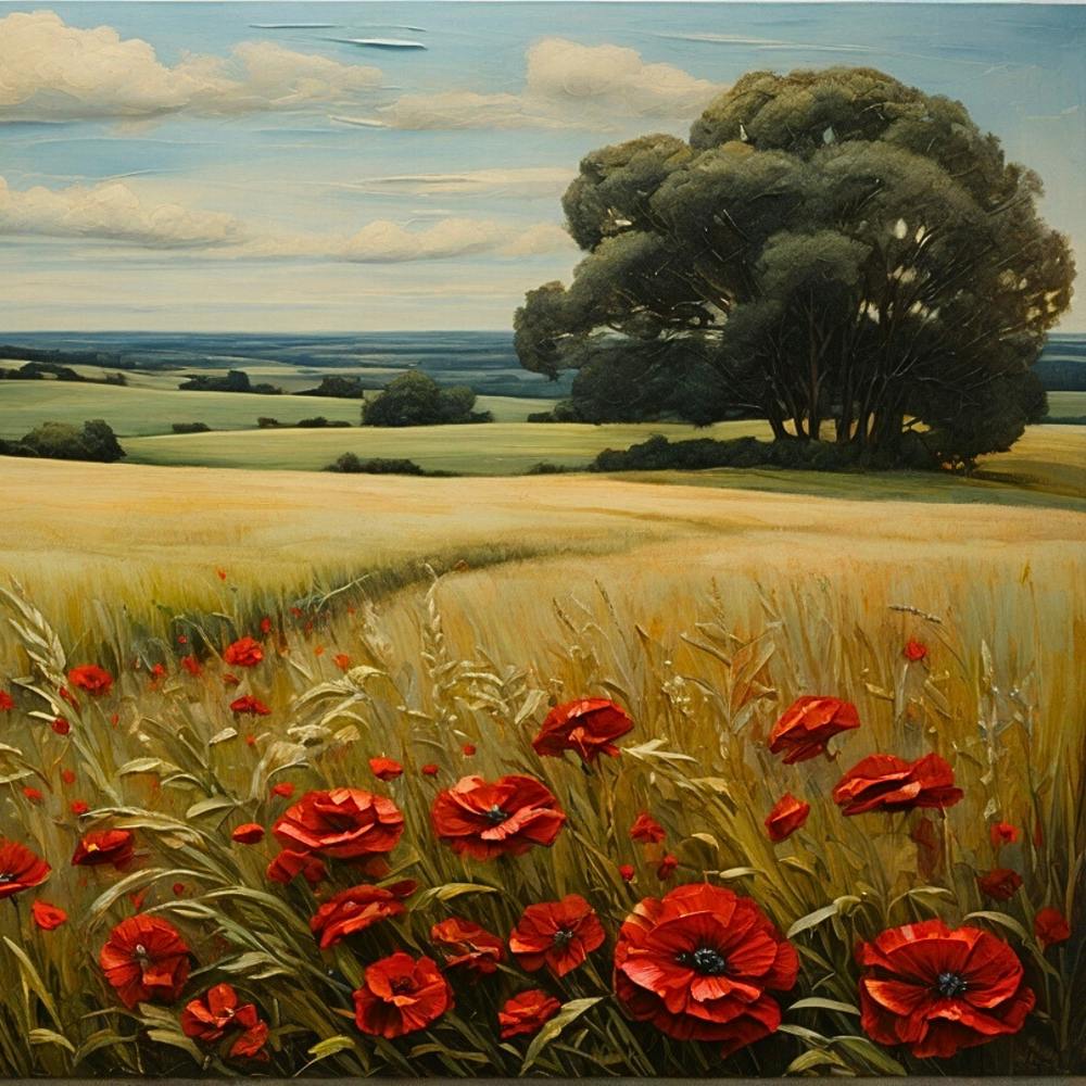 Poppies In The Field 1