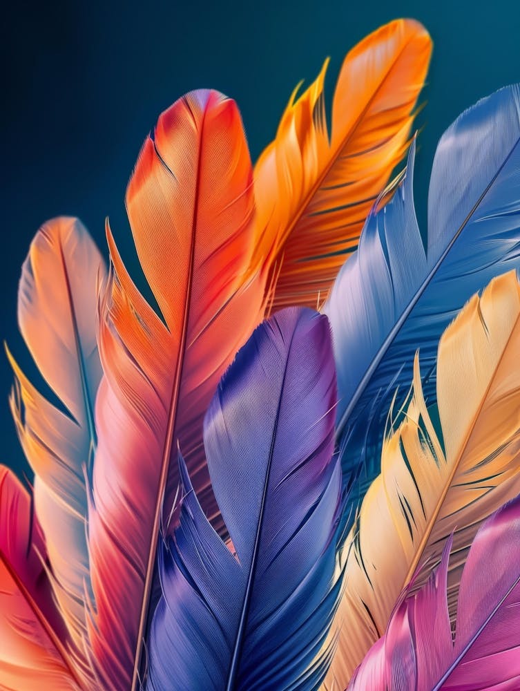 Plumes Colorées 3