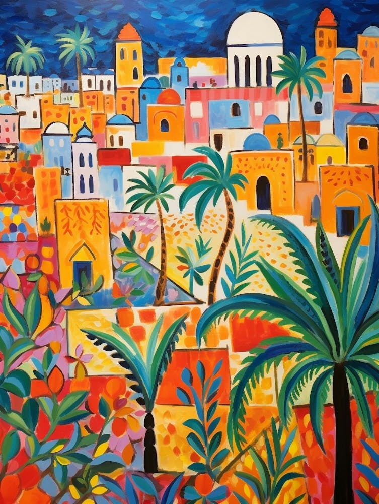 Cairo Egypt 1 Fauvist Painting
