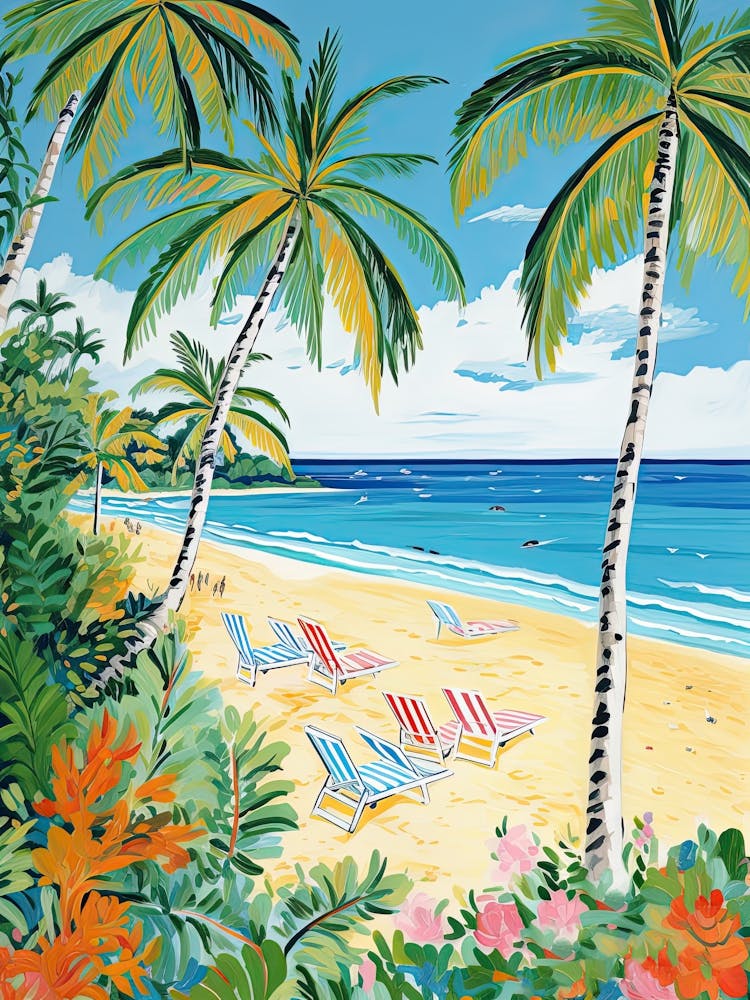 Cable Beach, Sydney, Australia, Matisse And Rousseau Style 1