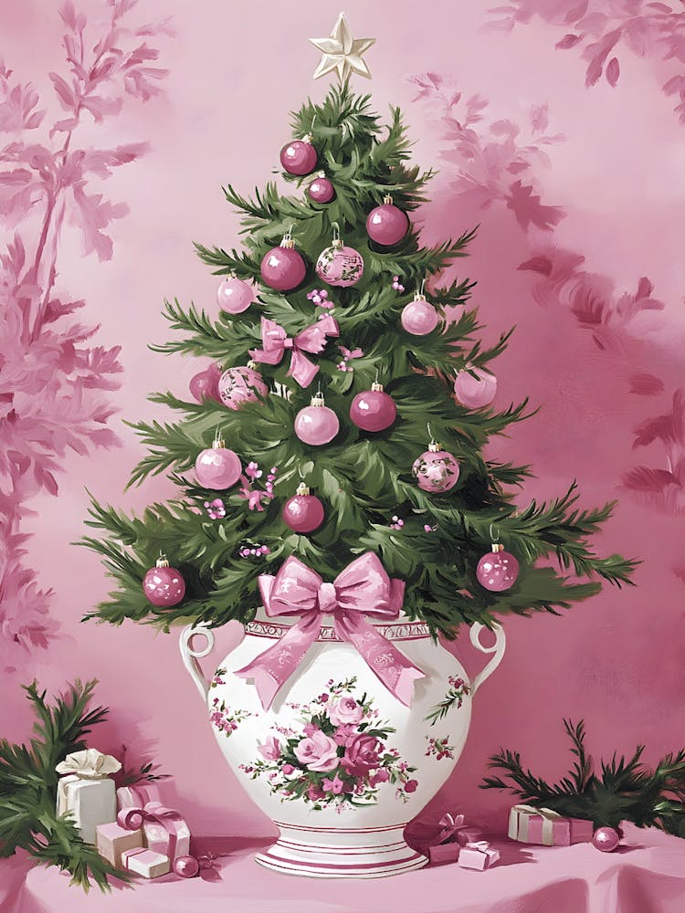 Pink Christmas Tree 1