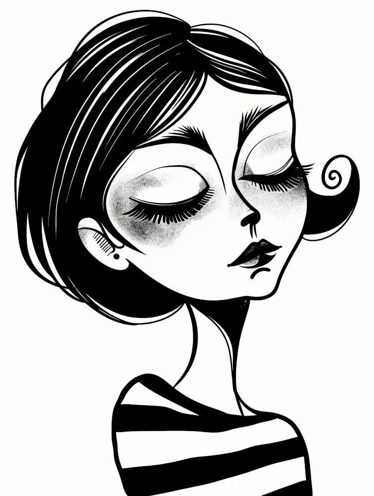 Girl With Eyes Closed 2