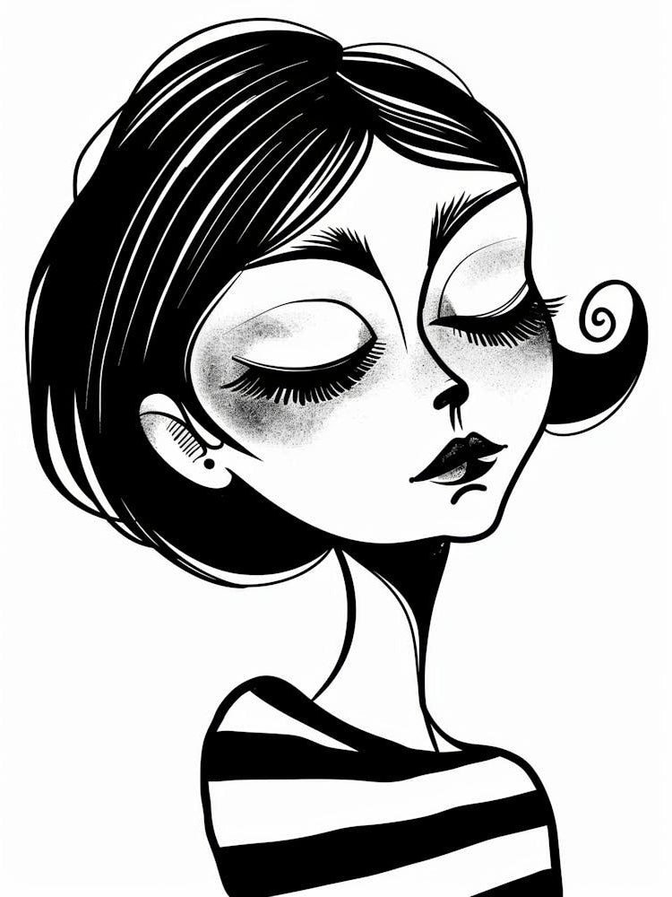 Girl With Eyes Closed 2