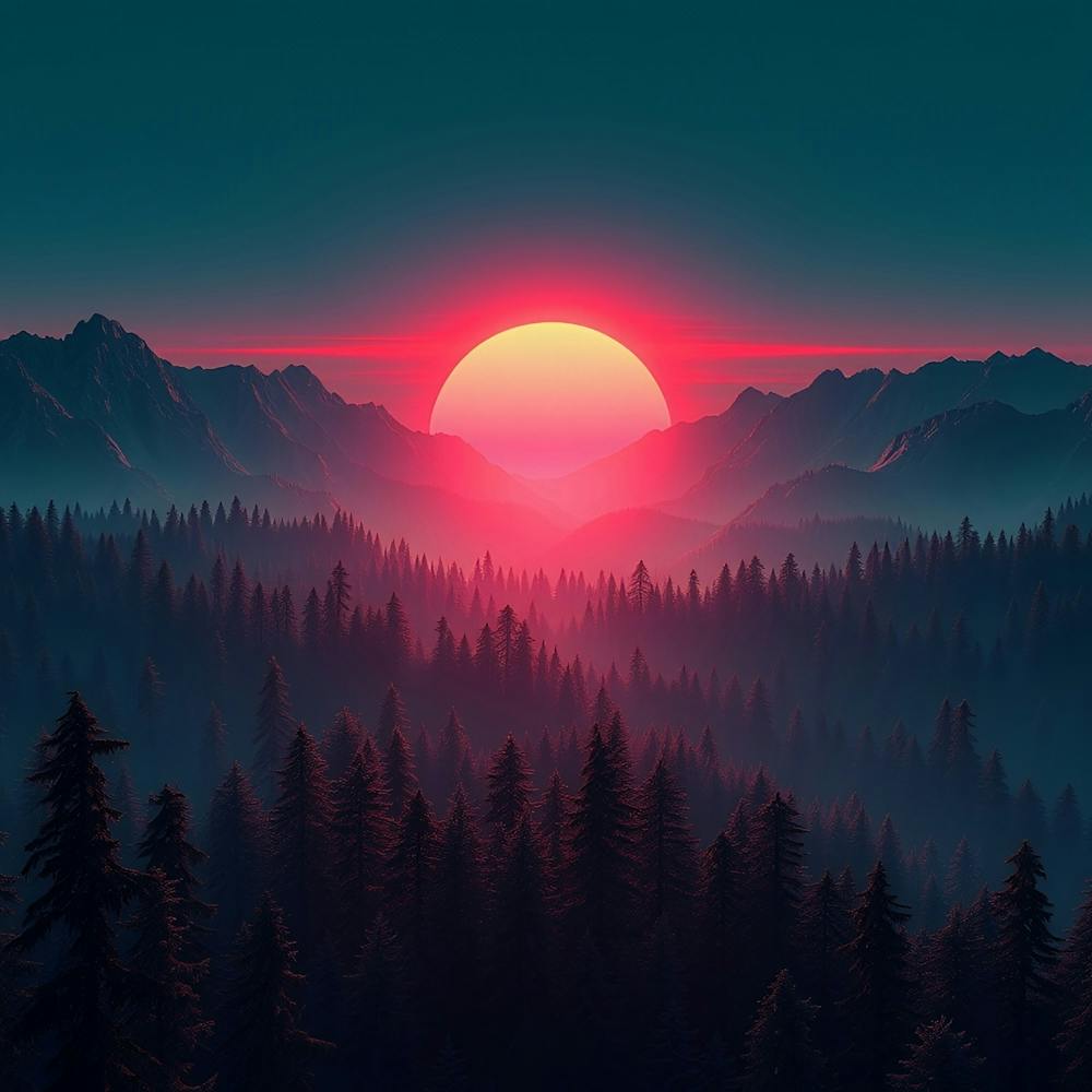 Sunset In The Mountains 51