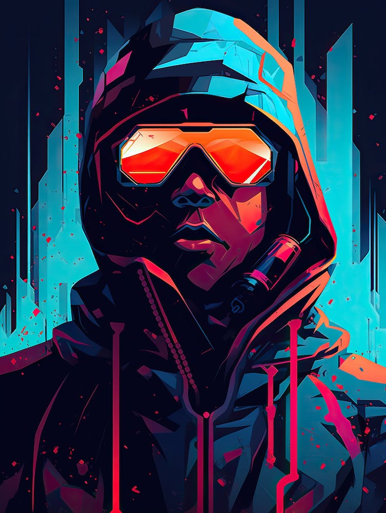 Cyberpunk man
