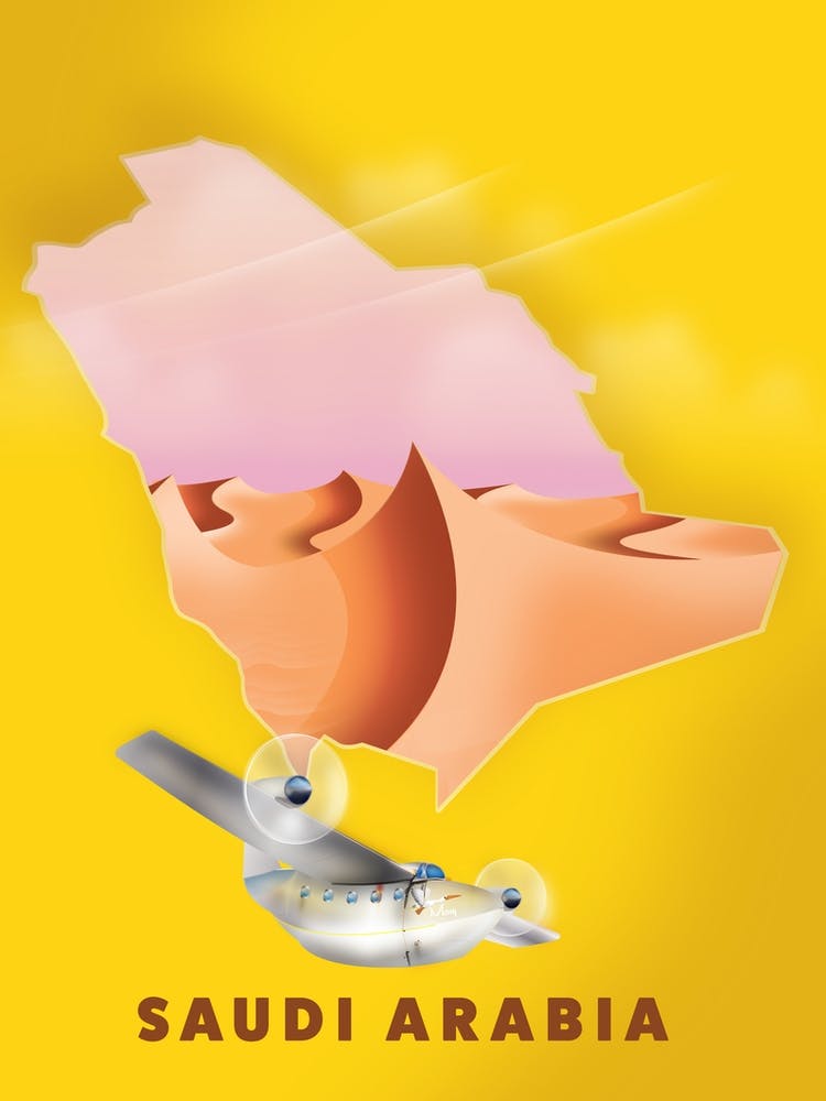 Saudi Arabia Travel Map
