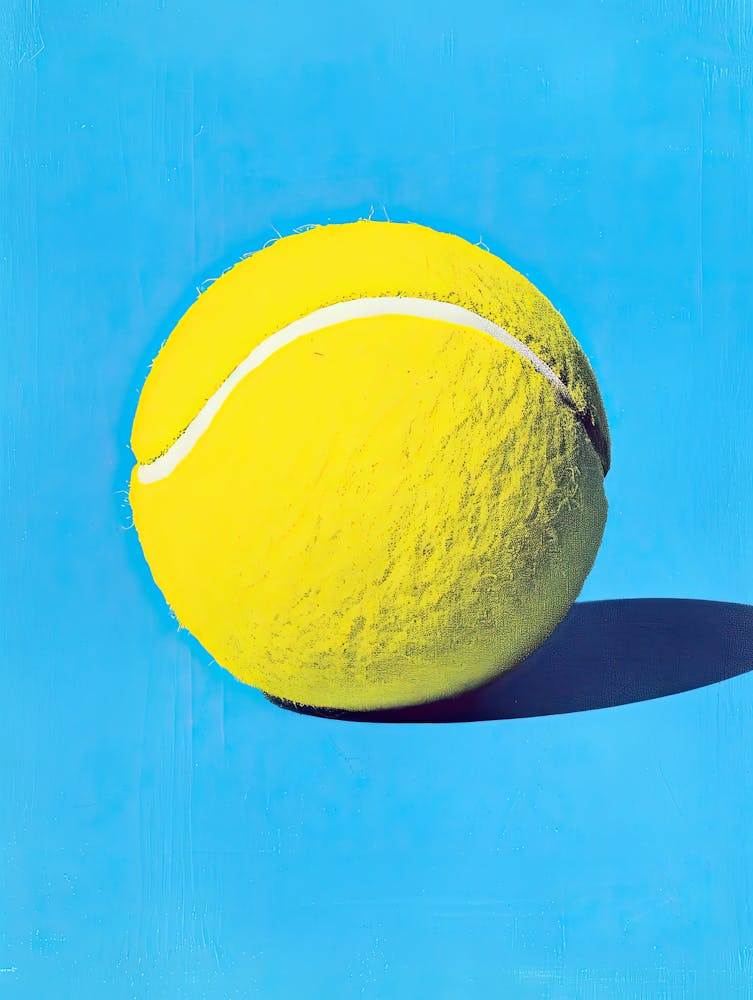 Tennis Ball, Vintage Poster