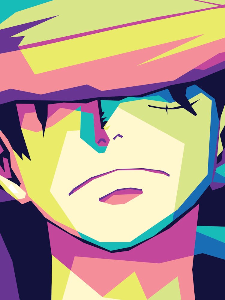 Luffy In Popart Wpap Illustration