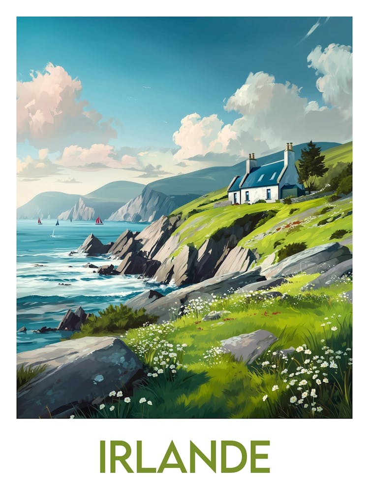 Affiche de voyage Irlande 1