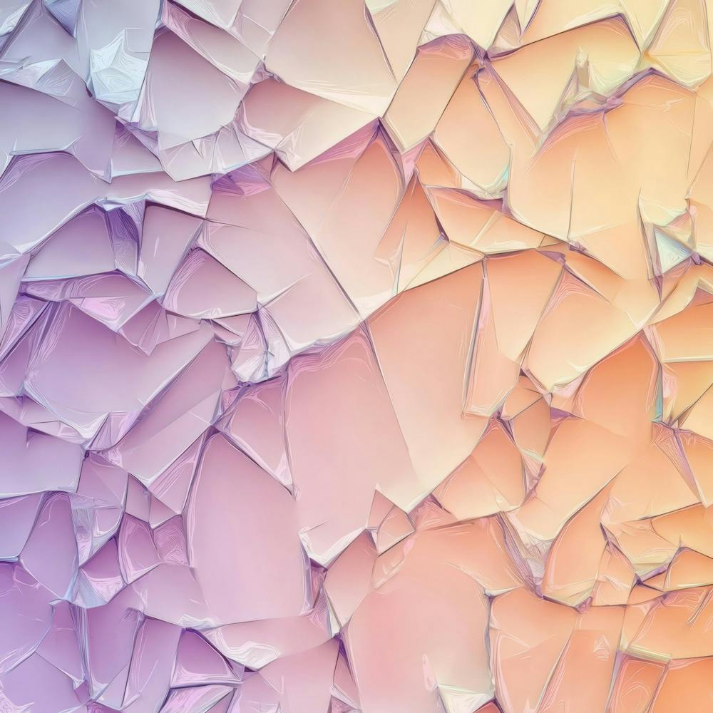 Broken Glass Generated AI. Wall