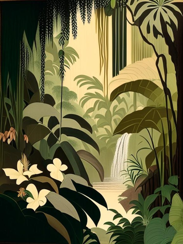 Jungle Paradis Caché 2 Inspiré par Rousseau