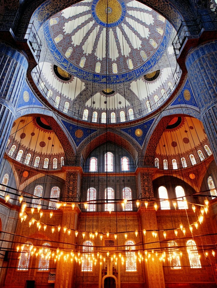Blue Mosque Sultan Ahmed Mosque Pixel Art 2