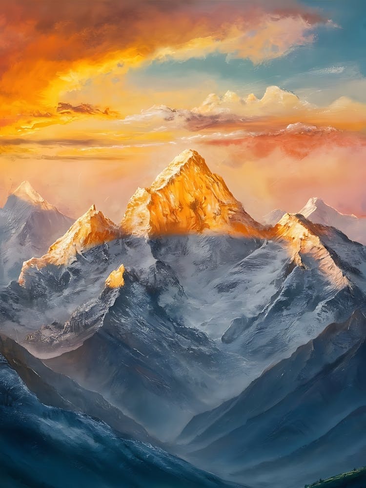 Sunrise Over Mount Everest