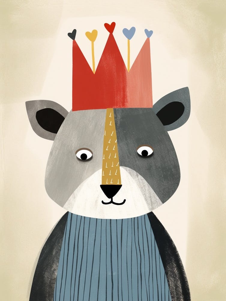 Little Lemur 1 Wearing A Crown