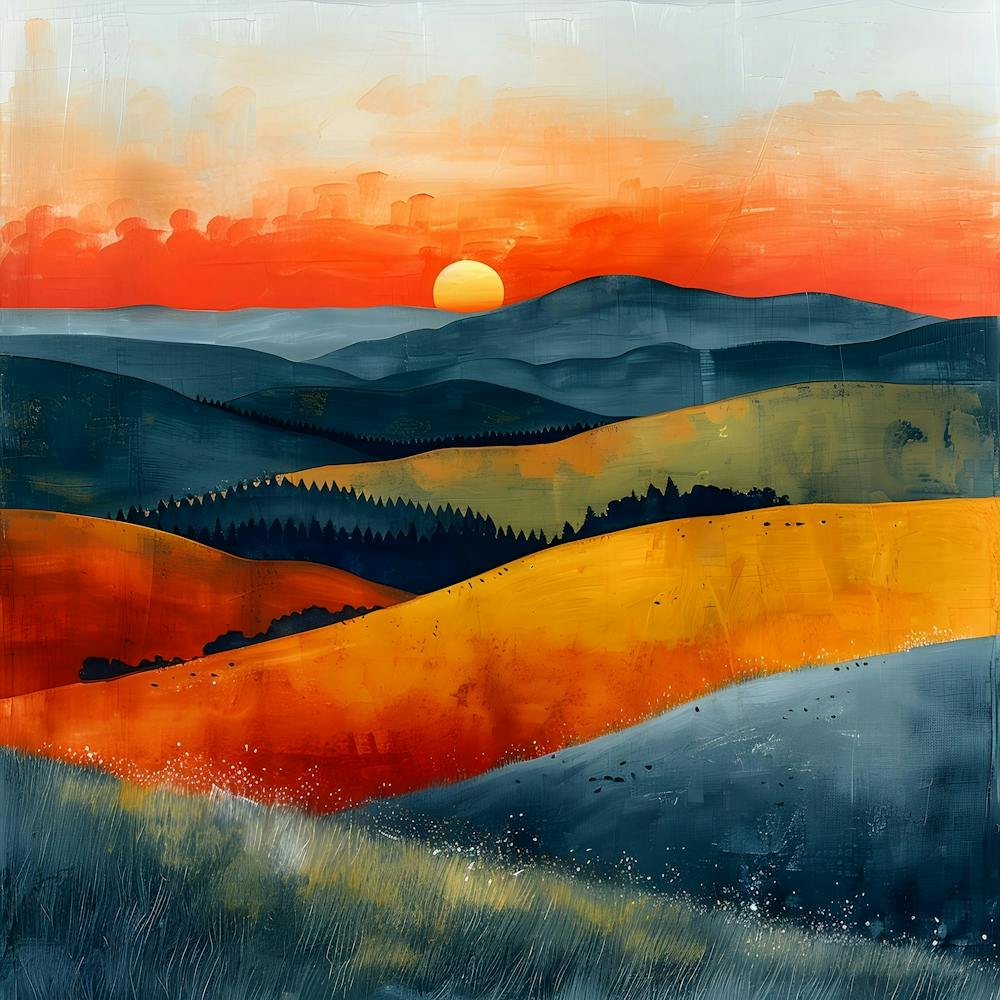 Sunset, Abstract Expressionism, Minimalism, and Neo-Dada