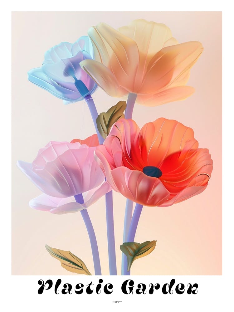 Dreamy Inflatable Flowers Poster Poppy 3