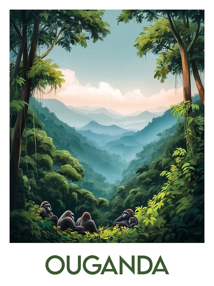 Reiseposter Uganda 1