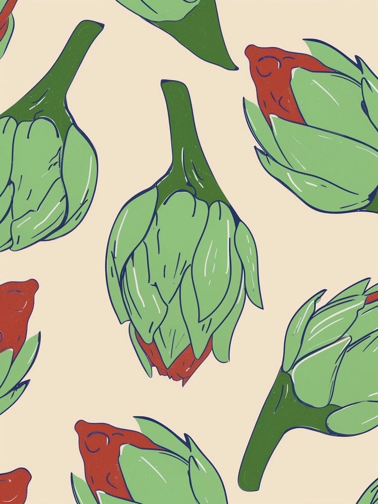Artichoke Abstract Pattern 4