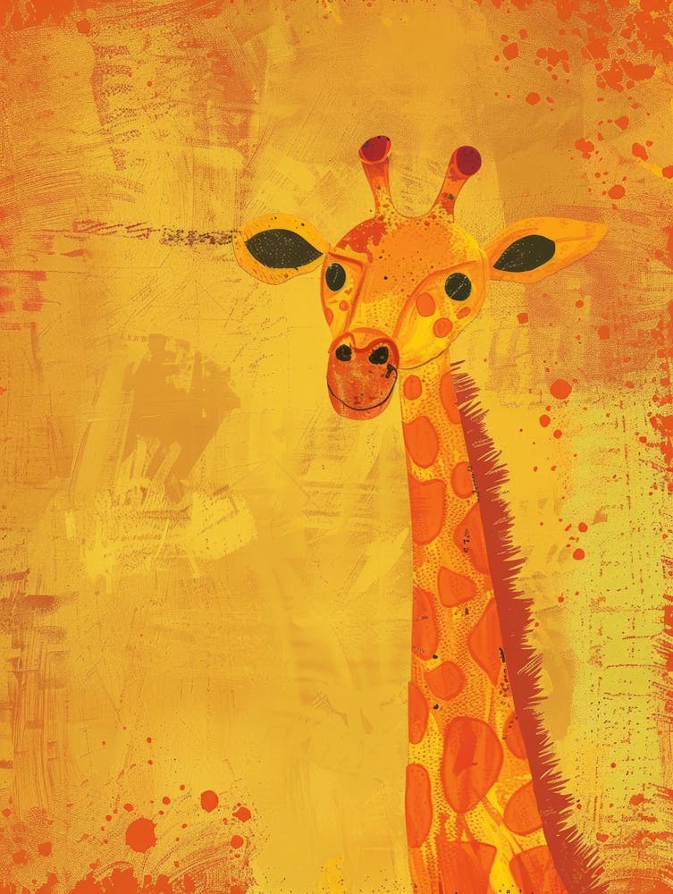 Giraffe Canvas Art 8