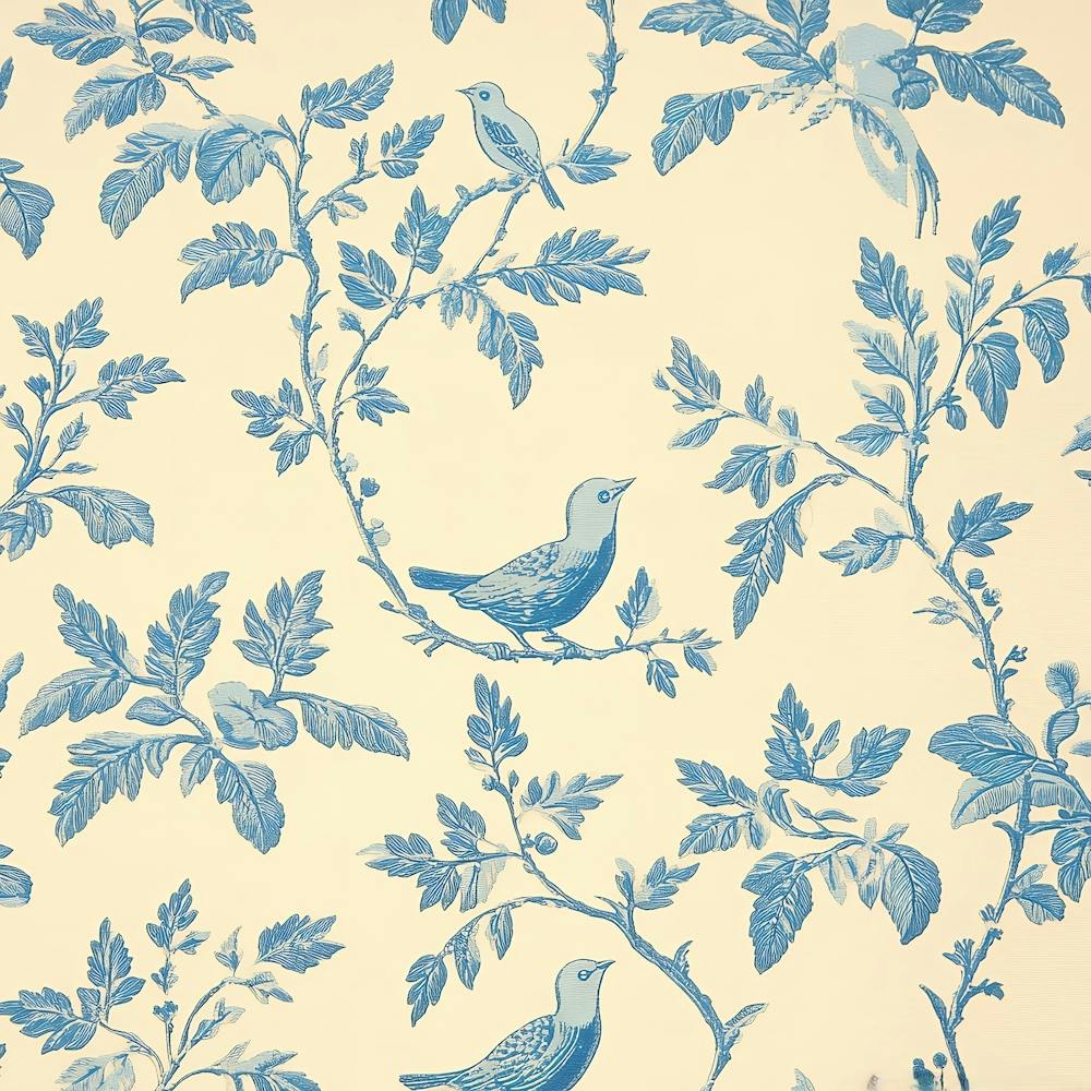 Blaue Vögel auf einem Ast