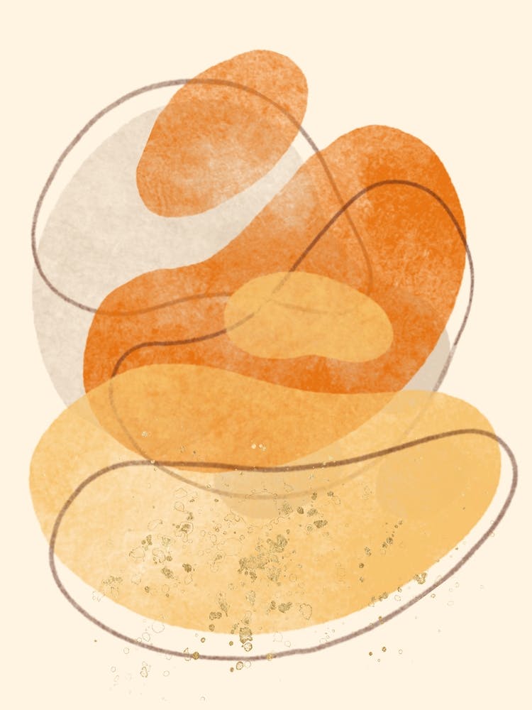 Orange And Yellow Abstract Painting
