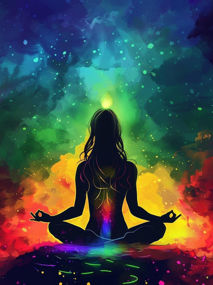 Meditation Woman In Lotus Pose