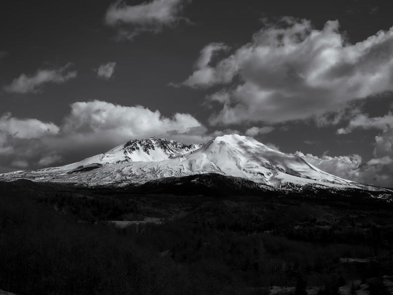 Mount Saint Helens Black and White