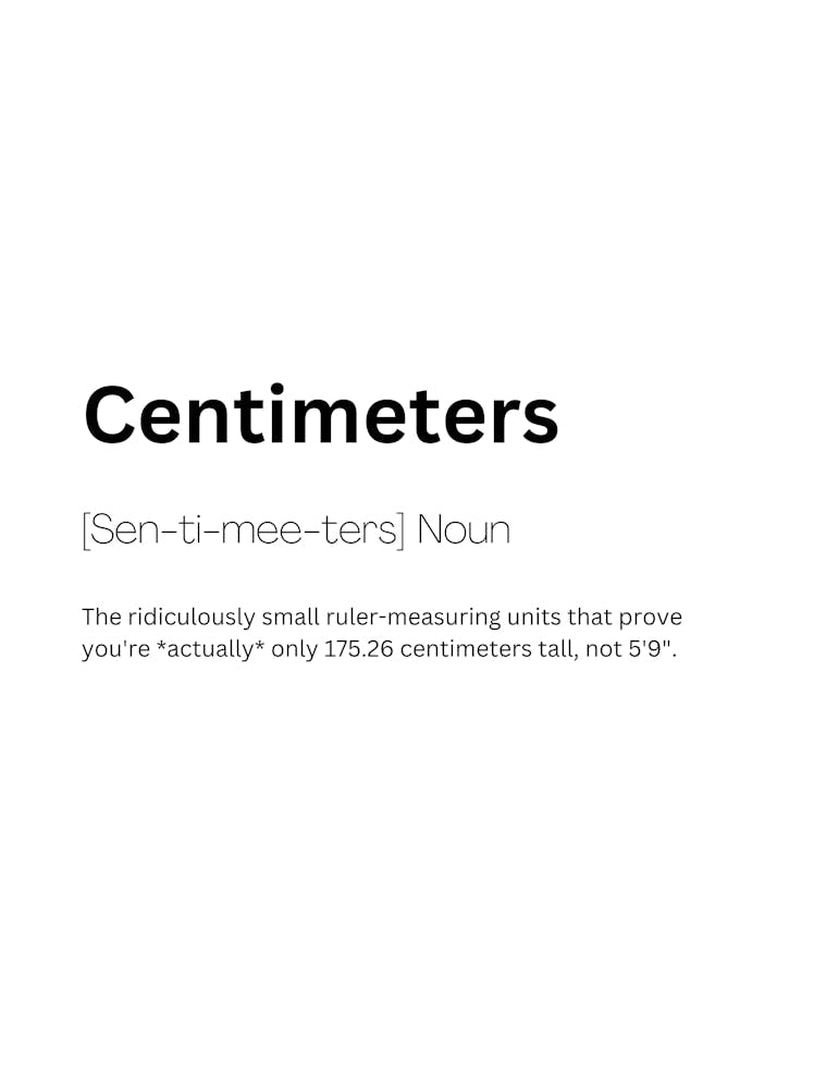Centimeters Definition Meaning