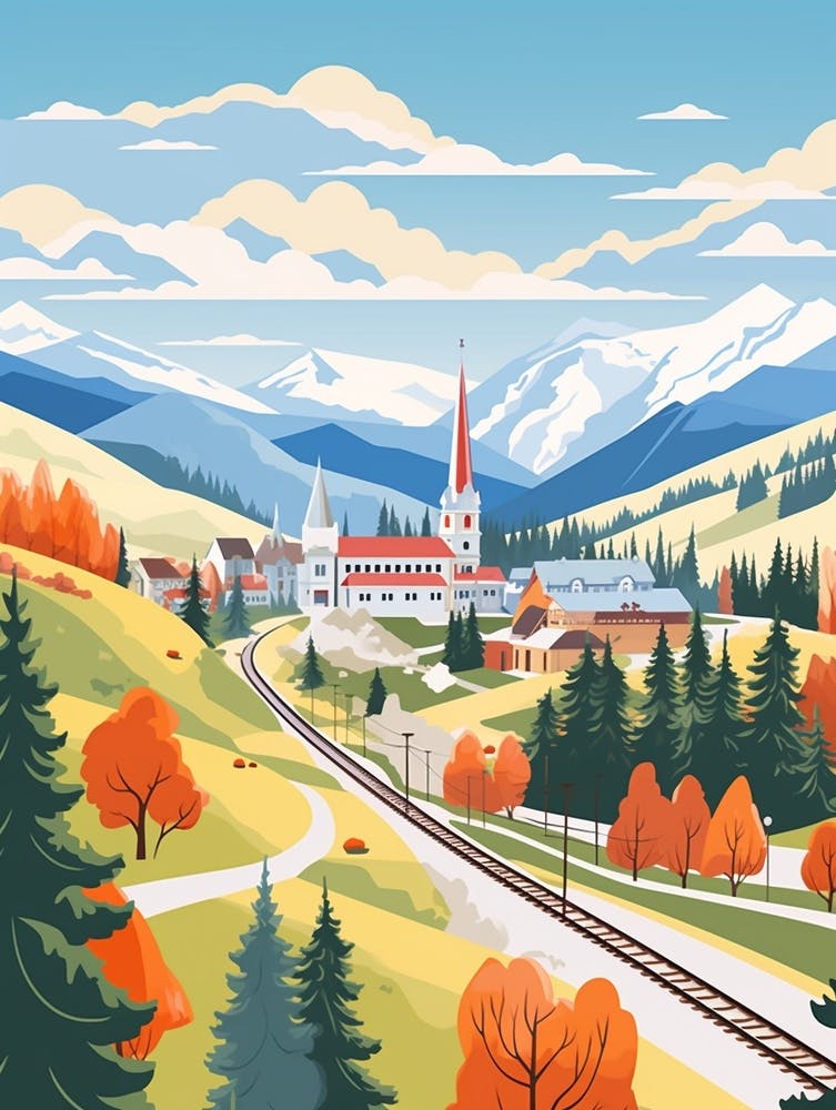 Slovakia Travel Illustration