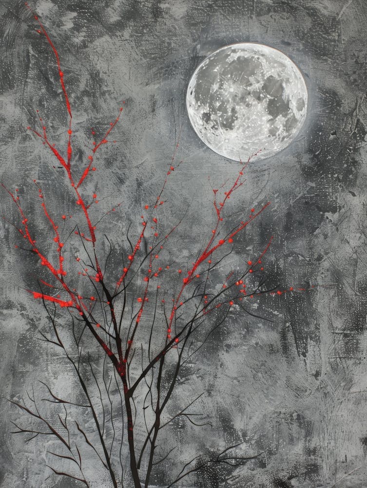 Moonlight Over Tree