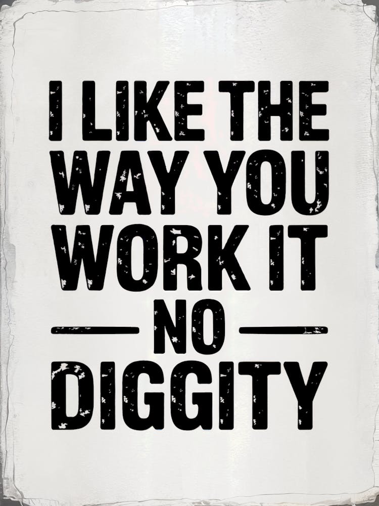 No Diggity Retro Vintage Style