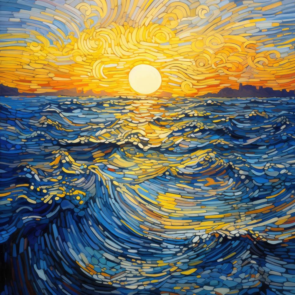 Sunset Over The Ocean 7