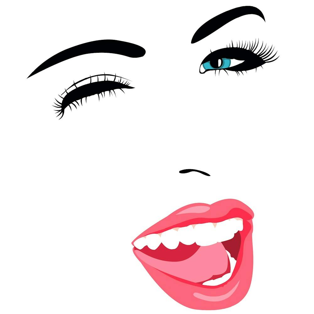 Pop Art Winking Face