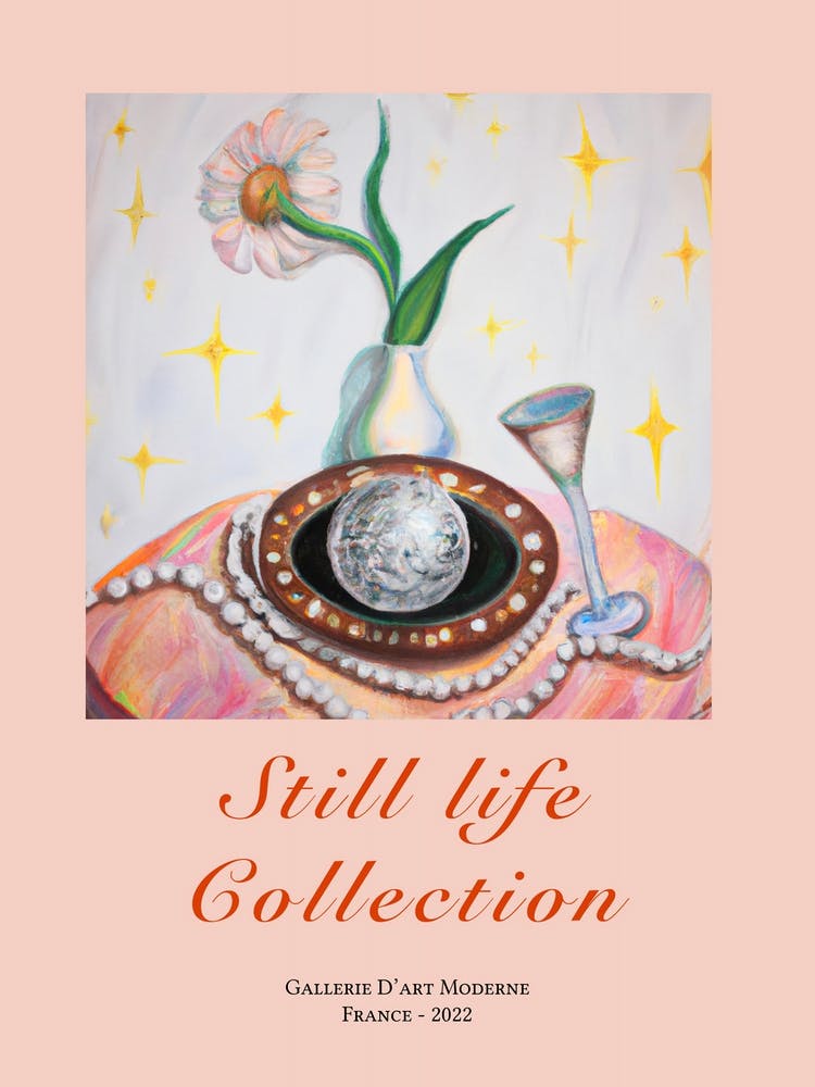 Still Life Collection Disco Ball And Stars
